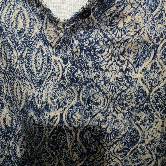Catherine's Blue Patterned Women's Shirt - Picture 3 of 6